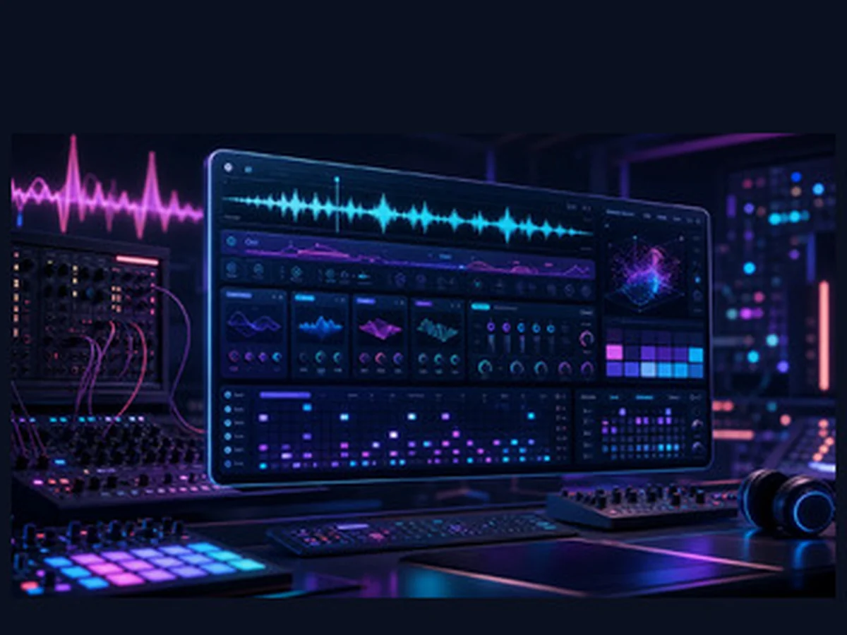 AI Electronic Music Generator preview interface