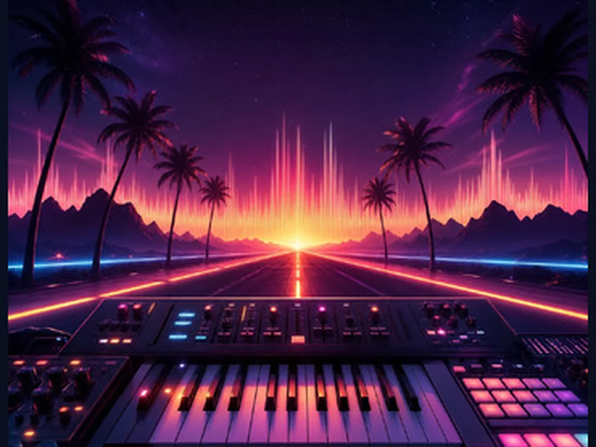 AI Electronic Music Generator idea 2 visual