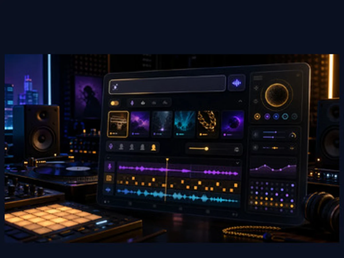 AI Hip Hop Music Generator preview interface