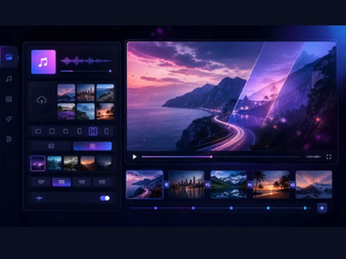 AI Photo Video Maker preview interface