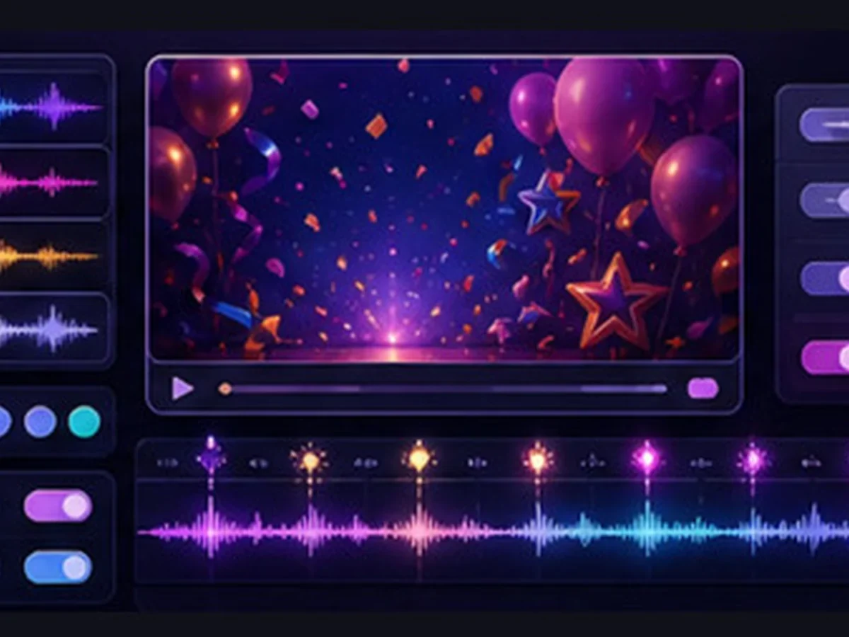 Birthday and Event Video Maker planned workflow