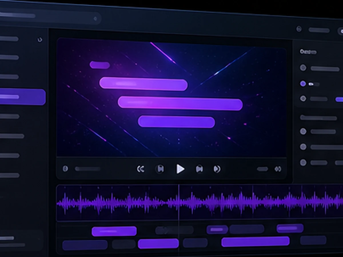 Lyric Video Maker preview interface