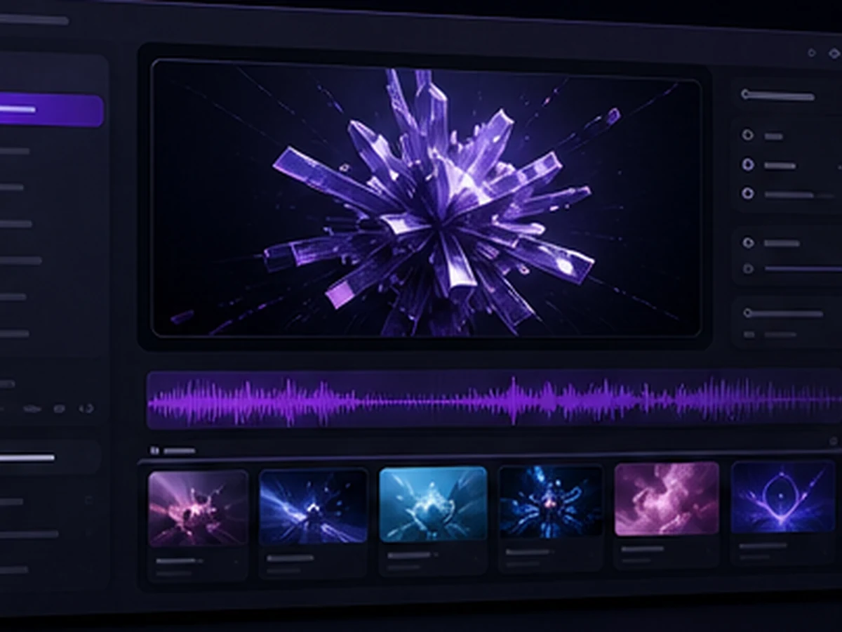 Music Video Maker preview interface