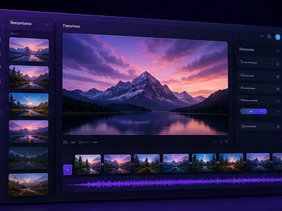 Slideshow Maker With Music preview interface